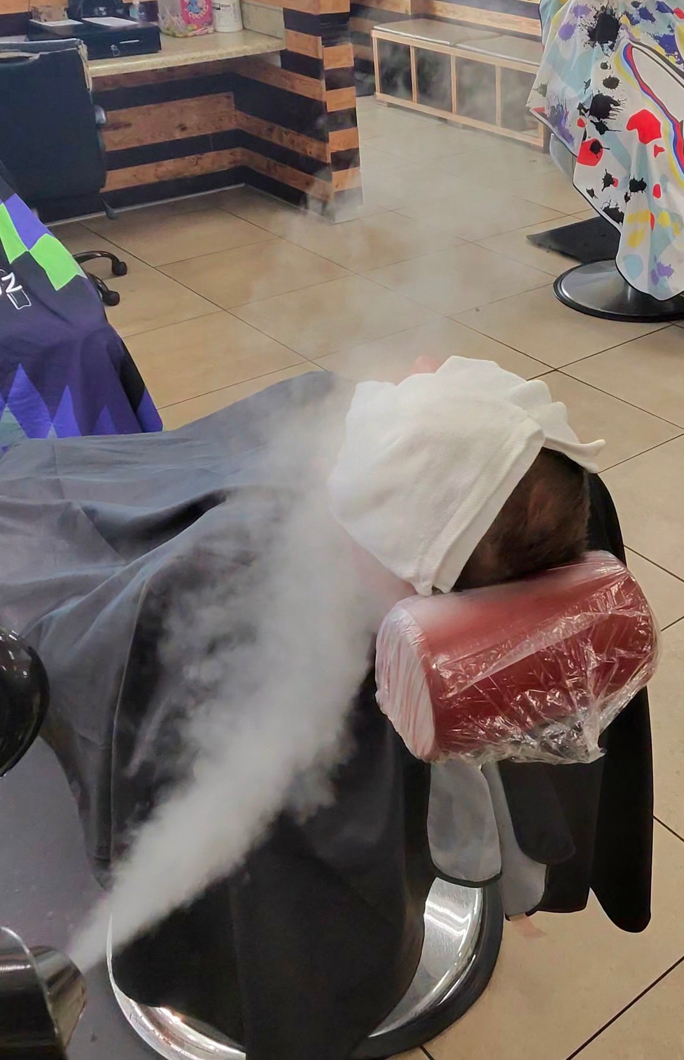 James D barbering — cut #7